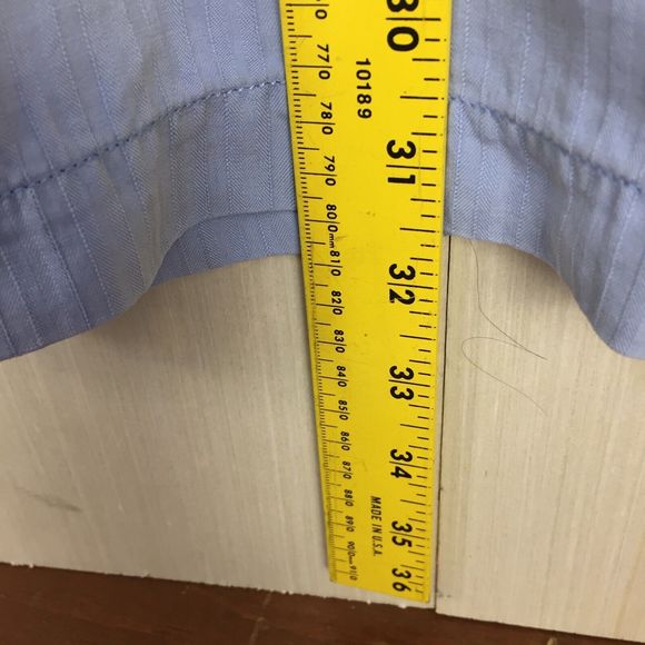 TOMMY BAHAMA Men's Solid Blue Short Sleeve 100% Silk One Pocket Shirt XXL 2XL - Picture 9 of 10